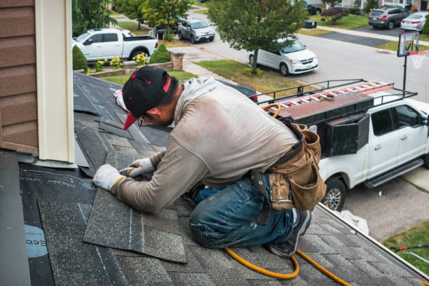 Professional Flat Roof Repair technician working in Donahue, IA